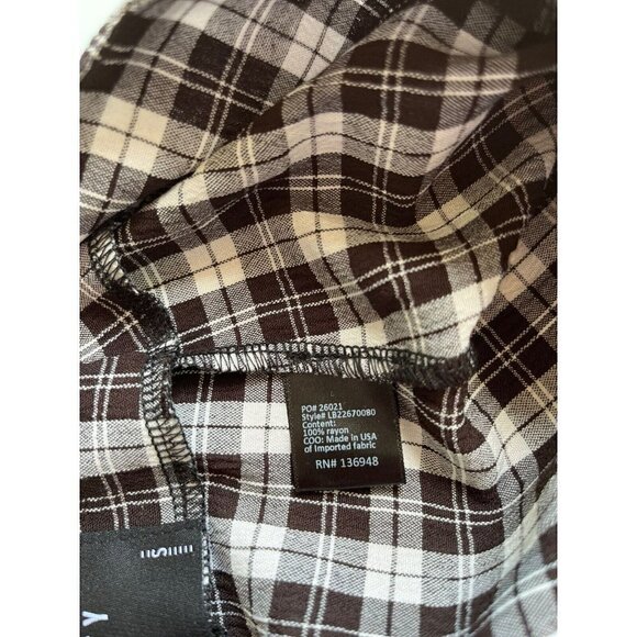 After Party Vintage Womens Black Plaids Flutter High Waisted Shorts Size S - Picture 11 of 12